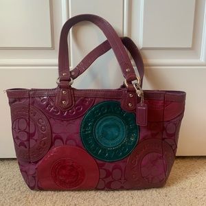 Coach multicolor purse
